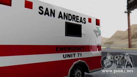 Ambulance with Lightbars para GTA San Andreas