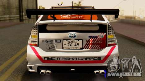Toyota Prius JDM 2011 Itasha para GTA San Andreas