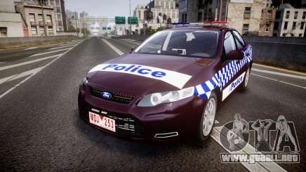 Ford Falcon FG XR6 Turbo NSW Police [ELS] v3.0 para GTA 4