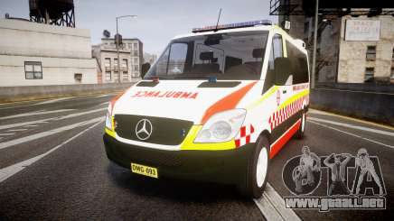Mercedes-Benz Sprinter NSW Ambulance [ELS] para GTA 4