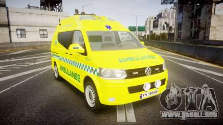 Volkswagen Transporter Norwegian Ambulance [ELS] para GTA 4