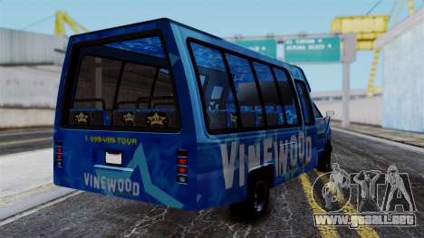 Vinewood VIP Star Tour Bus para GTA San Andreas