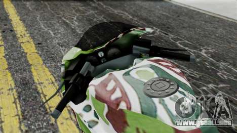 Bati Wayang Camo Motorcycle para GTA San Andreas