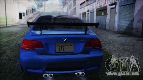 BMW M3 GTS 2011 HQLM para GTA San Andreas