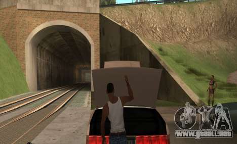Abra el capó o el maletero manos para GTA San Andreas