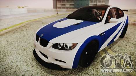 BMW M3 GTS 2011 HQLM para GTA San Andreas