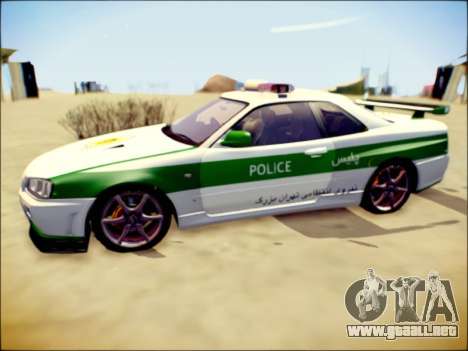 Nissan Skyline Iranian Police para GTA San Andreas