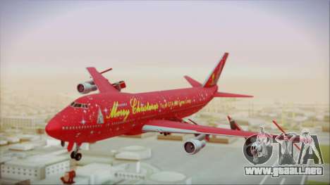Boeing 747-100 Merry Christmas para GTA San Andreas