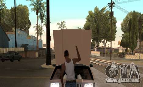 Abra el capó o el maletero manos para GTA San Andreas