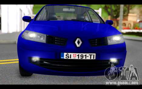 Renault Megane Sedan para GTA San Andreas