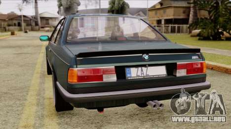 BMW M635 E24 CSi 1984 Stock para GTA San Andreas