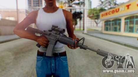 Arma Armed Assault M4A1 Aimpoint Silenced para GTA San Andreas