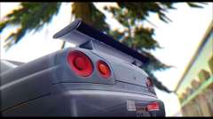 Nissan Skyline R-34 GT-R V-spec 1999 Tunable para GTA San Andreas