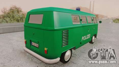 Volkswagen T1 Polizei para GTA San Andreas