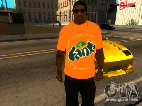 T-Shirt Fanta para GTA San Andreas