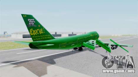 Boeing 747-100 Grove Street para GTA San Andreas