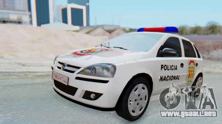 Opel Corsa C Policia para GTA San Andreas