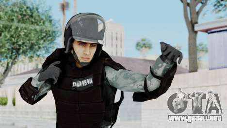 La Gendarmería, Que Antidisturbios De La Piel para GTA San Andreas