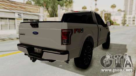 Ford Lobo XLT 2015 Single Cab para GTA San Andreas