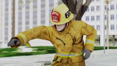 GTA 5 Fireman LV para GTA San Andreas