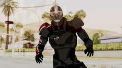 ME2 Shepard Default N7 Armor Recoon Hood Helmet para GTA San Andreas