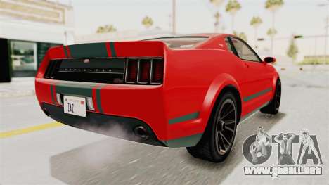 GTA 5 Vapid Dominator v2 SA Lights para GTA San Andreas