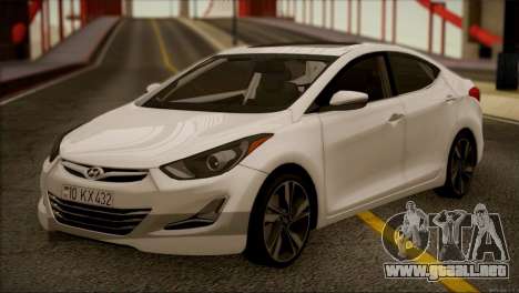 Hyundai ELANTRA 2015 STOCK para GTA San Andreas
