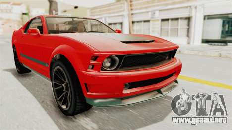 GTA 5 Vapid Dominator v2 SA Lights para GTA San Andreas