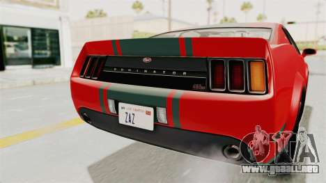 GTA 5 Vapid Dominator v2 SA Lights para GTA San Andreas