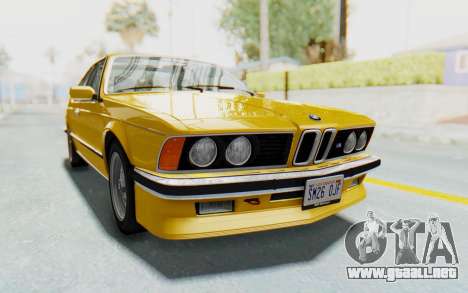 BMW M635 CSi (E24) 1984 HQLM PJ2 para GTA San Andreas