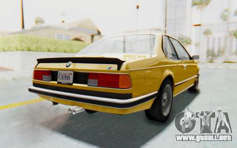 BMW M635 CSi (E24) 1984 HQLM PJ2 para GTA San Andreas