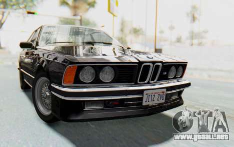 BMW M635 CSi (E24) 1984 HQLM PJ3 para GTA San Andreas