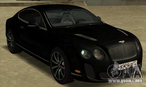 Bentley Continental Supersports Black para GTA San Andreas