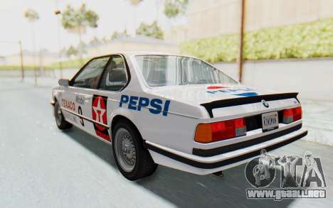 BMW M635 CSi (E24) 1984 HQLM PJ2 para GTA San Andreas