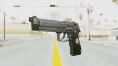 Tariq Iraqi Pistol Back v1 Silver para GTA San Andreas