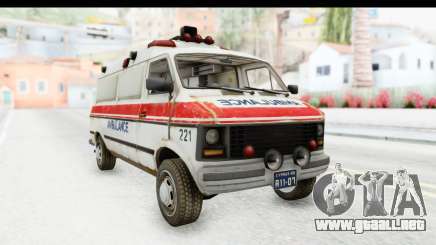 MGSV Phantom Pain Ambulance para GTA San Andreas