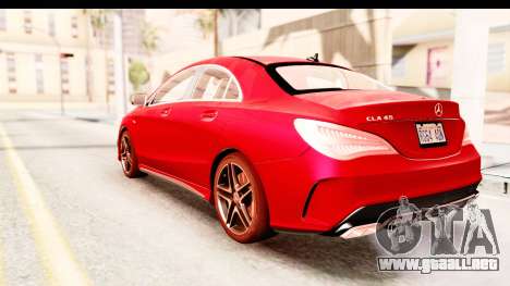 Mercedes-Benz CLA45 AMG 2014 para GTA San Andreas