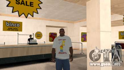 Bart Simpson T-Shirt para GTA San Andreas