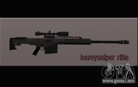 Heavysniper rifle para GTA San Andreas