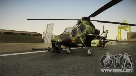 Eurocopter Tiger Extra Skin para GTA San Andreas