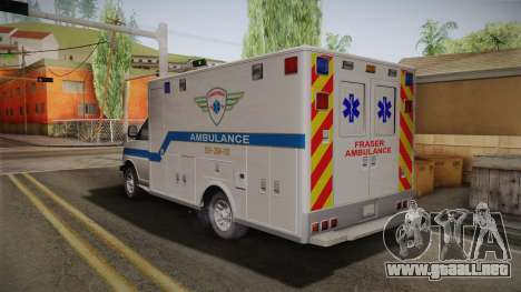 Chevrolet Express 2011 Ambulance para GTA San Andreas