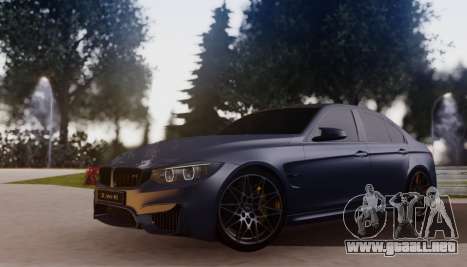 BMW M3 F30 30 Jahre para GTA San Andreas