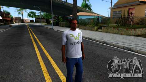 Weezer T-Shirt para GTA San Andreas
