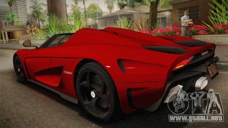 Koenigsegg Regera 2016 para GTA San Andreas