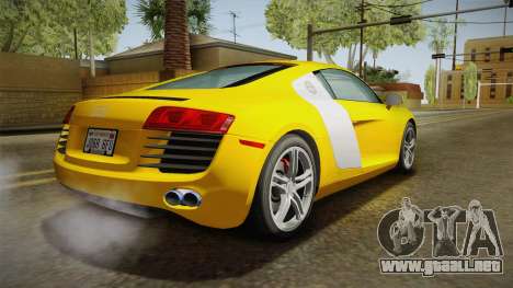 Audi R8 Coupe 4.2 FSI quattro US-Spec v1.0.0 para GTA San Andreas