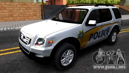 Ford Explorer Slicktop Metro Police 2010 para GTA San Andreas