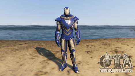 GTA 5 Iron Man Blue Steel