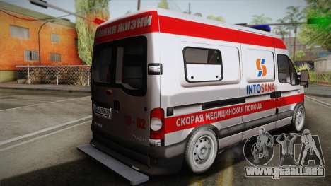 Renault Master Ambulancia para GTA San Andreas