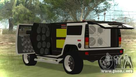 Hummer H2 Loud Sound para GTA San Andreas