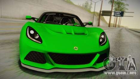 Lotus Exige Sport 350 Roadster Type 117 2014 para GTA San Andreas